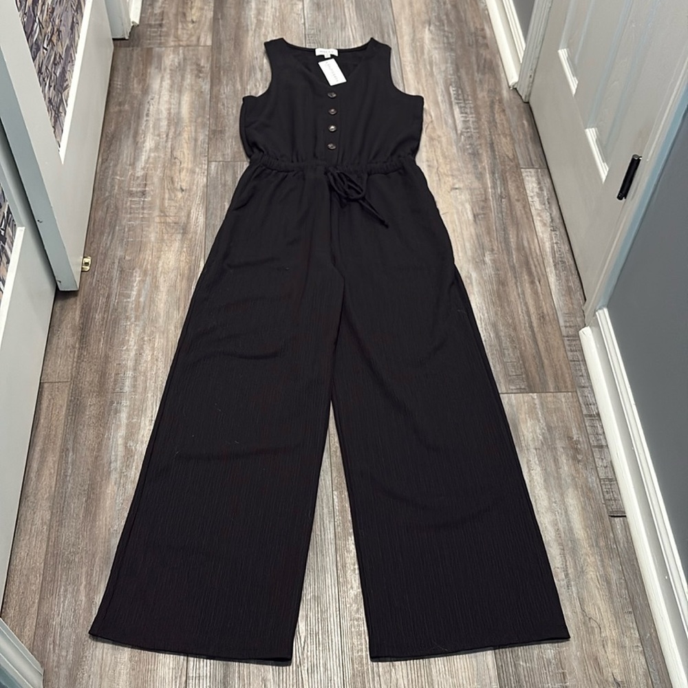 GILLI Baltic Born Black Sleeveless Jumpsuit Women’s Medium NEW